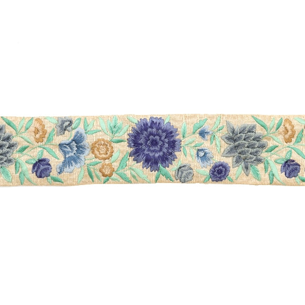 [الكمية من 5] الحرف اليدويةالزركشة ``2022 التطريز الهنديالزركشة الأزرق 43517D"