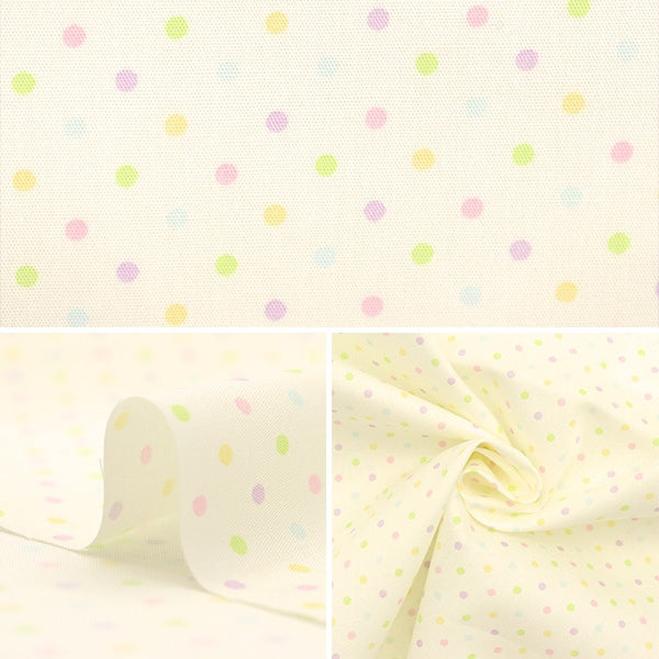 [De la quantité 5] Tissu 『Popeline DOT de collection à domicile DH10085S-B"