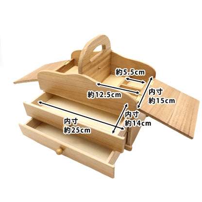 바느질 상자 "나무소잉상자 천연 WS-01-N]