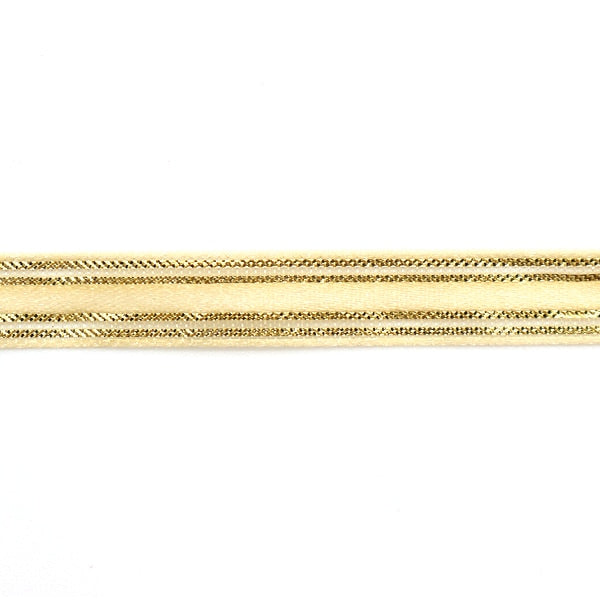 Ribbon "Line about 10mm width x about 90cm winding ivory R207" Omae