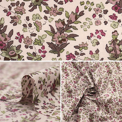 [De la cantidad 5] Fabric "Liberty Tanalone Cristabel Olive 3335035-J22a" [Yuzawa Yasu original]