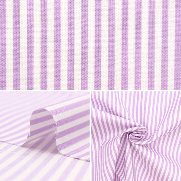 [Dalla quantità 5] tessuto "Scare Homy Collection Stripe Lavender DH10486S-C"