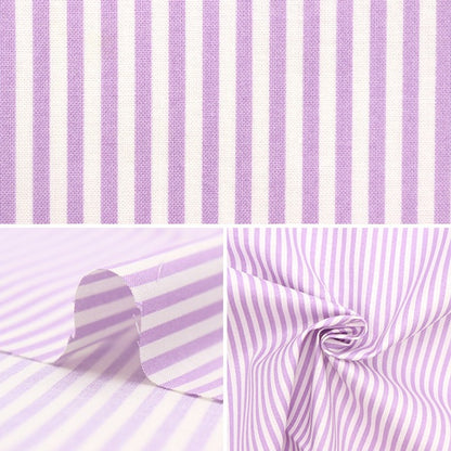 [Dalla quantità 5] tessuto "Scare Homy Collection Stripe Lavender DH10486S-C"