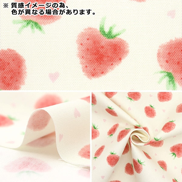 [From quantity 5] Fabric 『Oxford Strawberry pink COCA-STAWB22B]