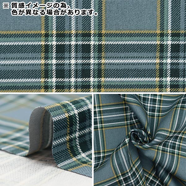 [From quantity 5] Fabric 『Oxford Tartan check pastel blue AP31802-G "