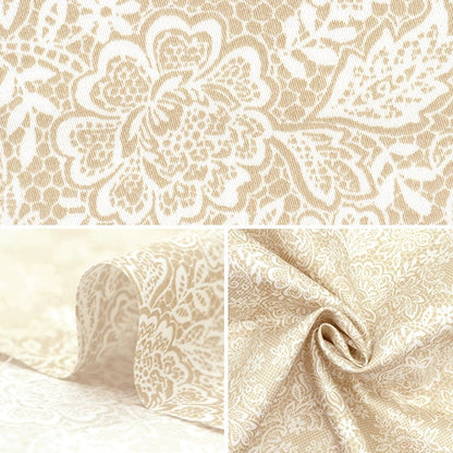 [De la cantidad 5] Fabric "Cotton Satin Nerori Rose Romantic Lace Green Nrf-02G"