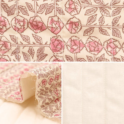 Liberty Liberty Print Tanalone Quilt Cut Cross aproximadamente 105 × 50 cm Rose para dormir CQ3630275 porque Liberty Japón