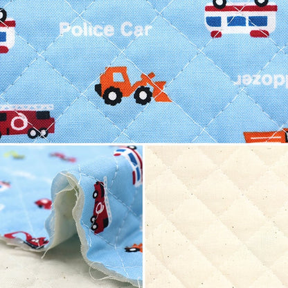 Fabric 『SheetingThe quilt petite collection is a hard car Cut Cloth Approximately 106 x 50cm Light Blue CQ-PTC-CAR-A "