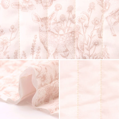 [From quantity 5] Fabric "Cotton Saten Quilt Nerori Rose Garden Pink NRF-01Q-P"