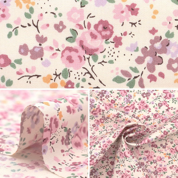 [From quantity 5] Fabric "Broad small floral pattern pink KTS6923-A" cotton kobayash cotton kobayashi Kobayashi fiber