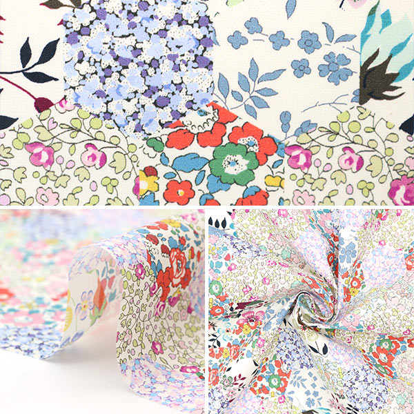 [Du 5] Tissu "Liberty tissu recyclé Nylon Lip Stop Patchwork Classics DC29982-WR" Liberty Japan Liberty Japan