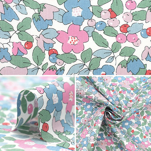 [From quantity 5] Fabric "Liberty Fabric Tana lawn Betzy Berry 36302107-AE] Liberty Japan