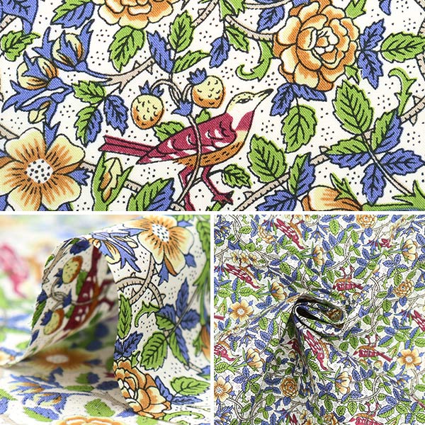 [From quantity 5] Fabric "Liberty Fabric Tana lawn Strawberry Tree DC31032-AE] Liberty Japan