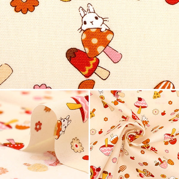 [De la cantidad 5] Fabric "Broad Rabbit Tokoto Pink SP2300-4B"