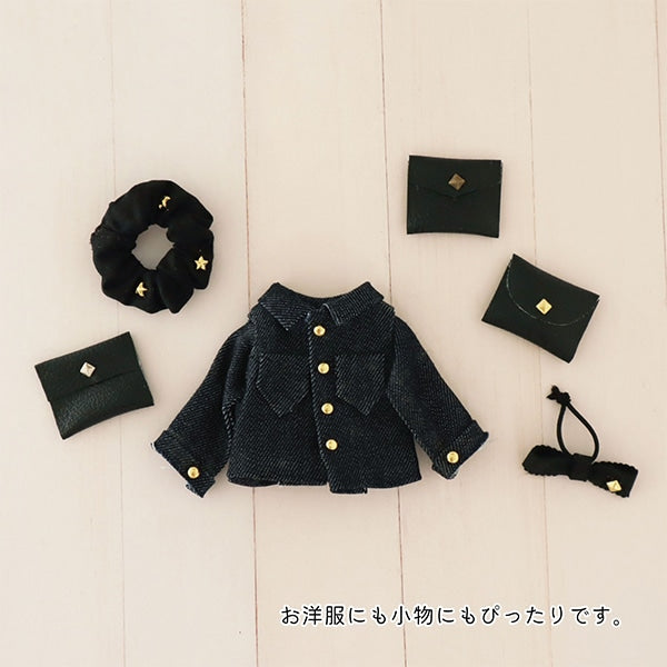 【即購入OK】ミニチュアドール服赤ちゃん用　黒Tありつなぎ服９着 ミニチュアクラフト 『ドール用ミニスタッズ 丸 10個入り アンティーク
