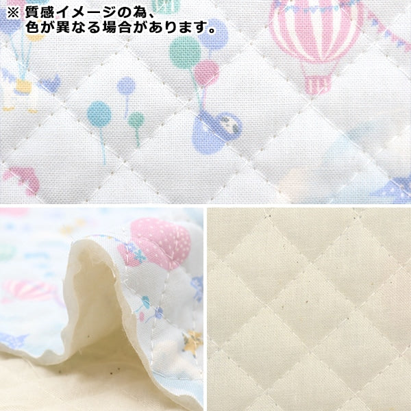 Fabric 『SheetingQuilt Petit Collection Animal Balloon Cut Cloth Approximately 106 x 50cm Kinari CQ-PTC-FAN-A "