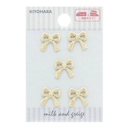 패치 "Seal & Iron Mini패치 리본 골드 마우 887] KIYOHARA