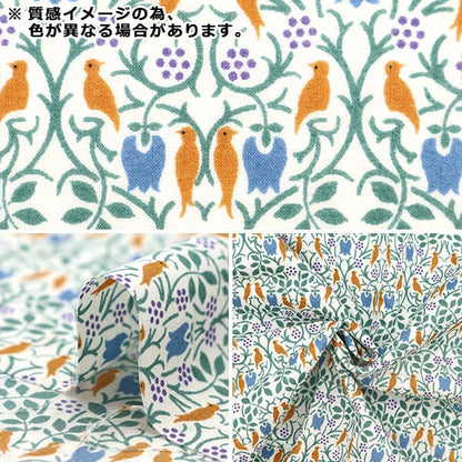 [De la quantité 5] tissu "prêt v & a love birds vert va10008-b"