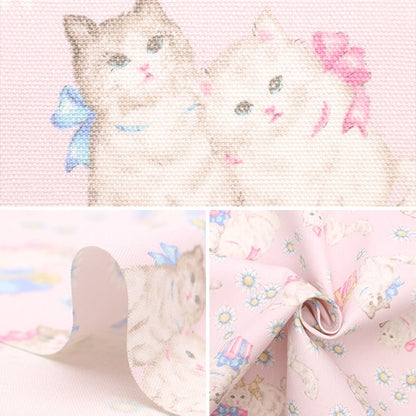 [الكمية من 5] قماش "Ox Classical Modern Present Cat Pink CMOF-68-P"