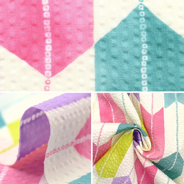 [From quantity 5] Fabric "Ripple Arrow Pink SO-57200-4A"