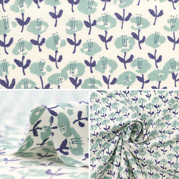 [From quantity 5] Fabric 『Lawn Le Midi Londo Mint Blue 83048-1-1]