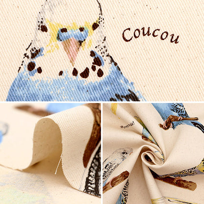 [수량 5에서] 천・원단 "Twill Print Print Parakeet Generation KTS6954-A" COTTON KOBAYASHI