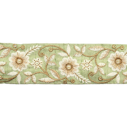 [From quantity 5] HandicraftTrim 『2022 Indian embroidery trim 45351E]