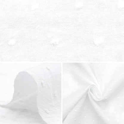 [Aus Menge 5] Stoff "Domotex Pure Dot Pure White Domo-Dot1"