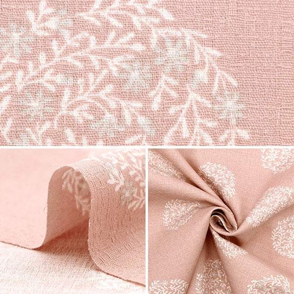 [Aus Quantität 5] Stoff "Le Departing Cotton Buckingham Blume Pink 142-1296-A1"