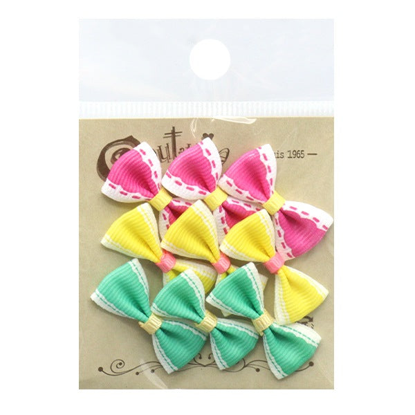 Handicraft parts "MiniRibbonParts Pink Yellow Green TRP-25] Terai