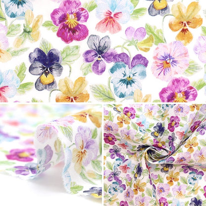 [From quantity 5] Fabric "Liberty Fabric Tana lawn Sink of Mebu Colorful 3630110720AT] Liberty Japan