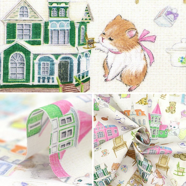 数量5から】 生地 『60ローンデジタルプリント 22fabric なな色