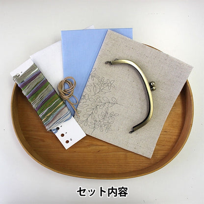 Embroidery kit "Wild flowers that blew the windGamaguchi Blue PHC-114-2] PIECE Peace