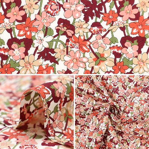 [الكمية من 5] قماش "Liberty Fabrics Tana Lawn Ira Rose Gates 3633225-23AT" Liberty Japan Liberty Japan