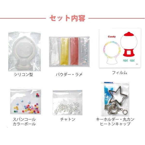 Kit di resina "Glitter Shaker Candy Machine RSK-353" Eruberu Elbert