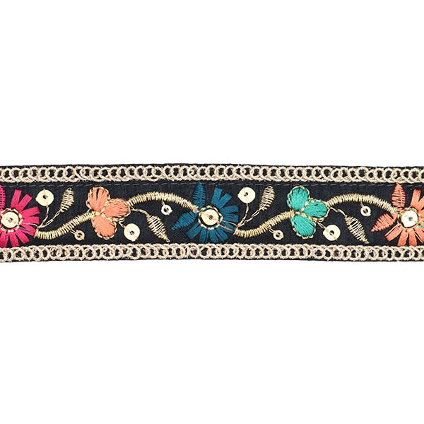 [From quantity 5] HandicraftTrim 『2023 Indian embroidery trim 45916A]