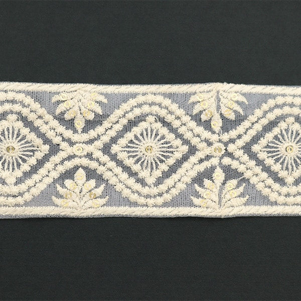 [From quantity 5] HandicraftTrim 『2023 Indian embroidery trim 45940』