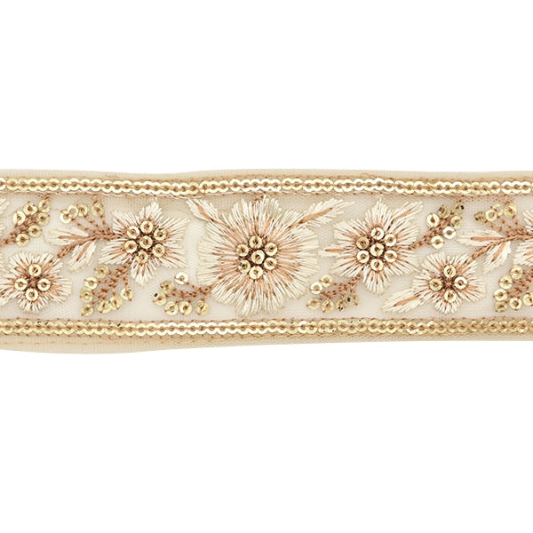 [From quantity 5] HandicraftTrim 『2023 Indian embroidery trim 46033#1』