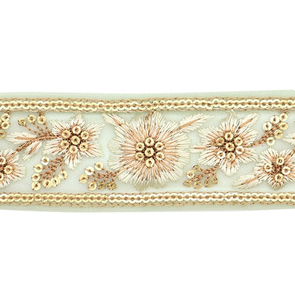 [From quantity 5] HandicraftTrim 『2023 Indian embroidery trim 46033#4』