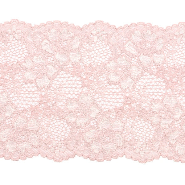 [Dalla quantità 5] razzaNastroNastro "Larghezza del pizzo elastico 2023 circa 13 cm Pale MAUVE 71R"