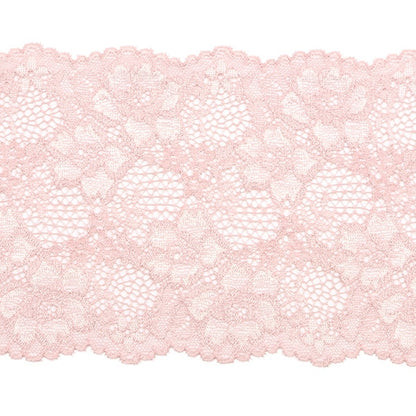 [Dalla quantità 5] razzaNastroNastro "Larghezza del pizzo elastico 2023 circa 13 cm Pale MAUVE 71R"