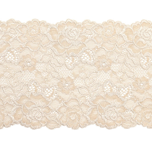 [Aus Quantität 5] Lace Ribon Tape "Stretch Lace 2023 Breite etwa 14 cm Beige 1724r"