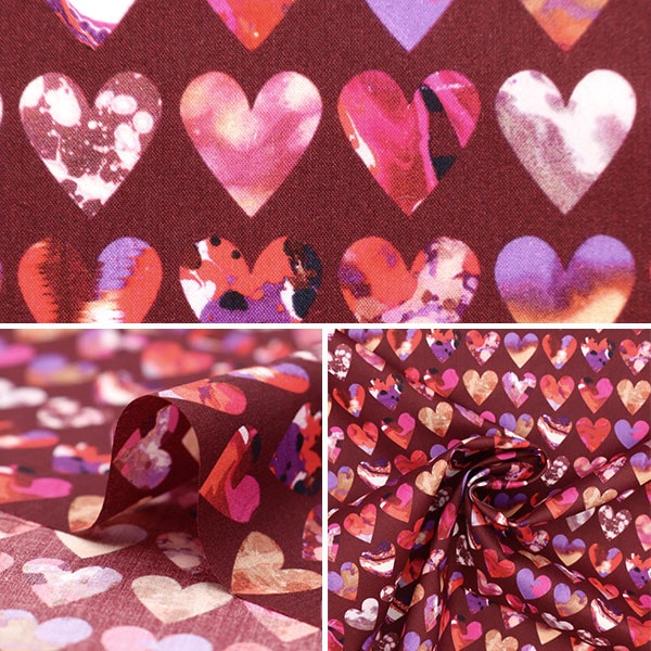 [From quantity 5] Fabric "Liberty Fabric Tana lawn Marble Hearts 3636834-AU " Liberty Japan