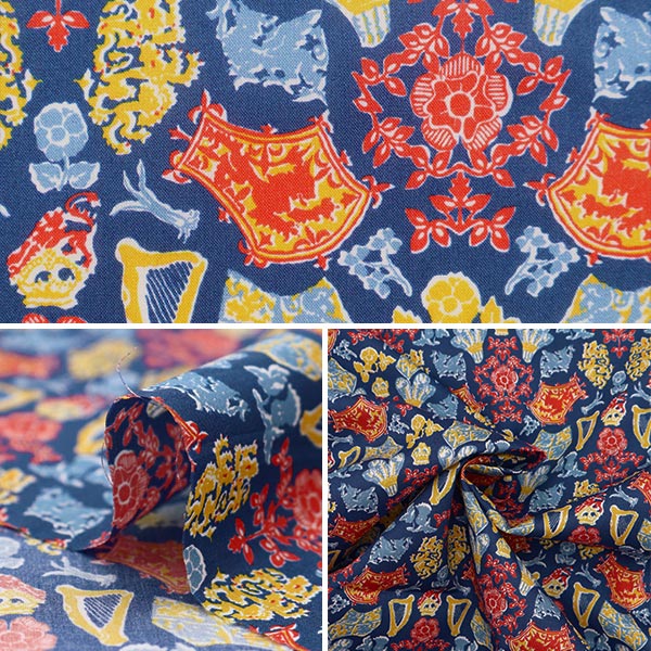 [Da 5] Fabric "Liberty Fabric Tanalone Royal Fan Fare 3636848-Au" Liberty Japan Liberty Japan