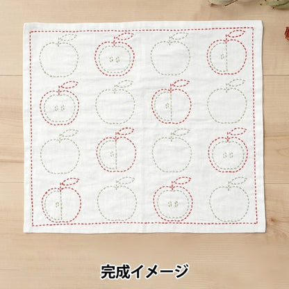 Комплект вышивки "Sashiko Kit Kit Country Apple 10127-06" Harawool Hara Wool