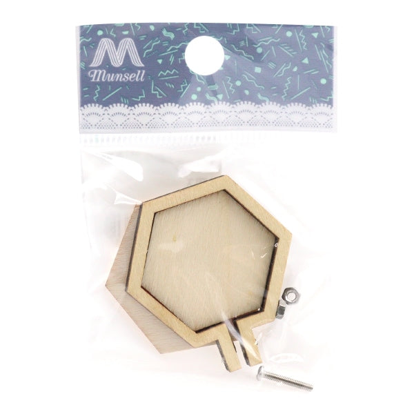 Crame de broderie "Cadre de broderie miniature Hexagon 4cm x 4,2 cm ZA0785"