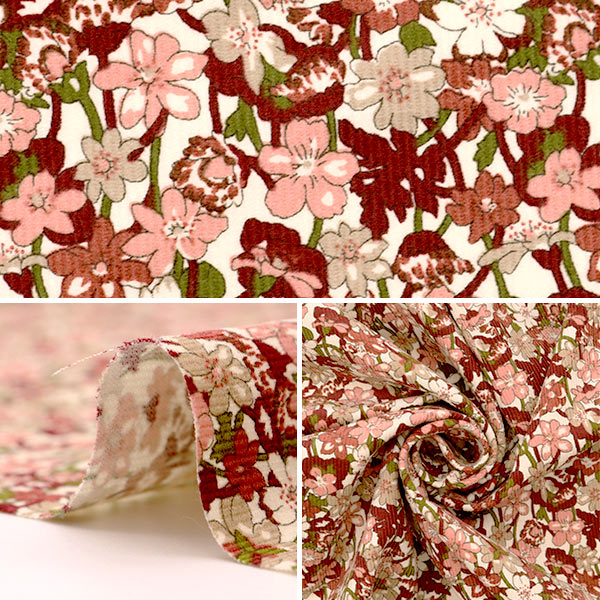 [الكمية من 5] قماش "Liberty Fabrics Corduroy Print Isla Rose Gates 3633225-23A" Liberty Japan Liberty Japan