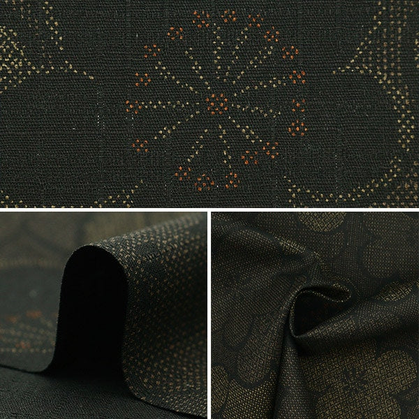 [De la cantidad 5] Fabric "Southern Cross Japanese Pattern Black SK-7500-1A"