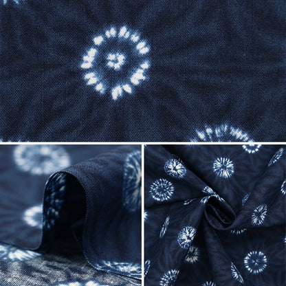 [From quantity 5] Fabric 『Scare Print Aperture wind Japanese pattern round aperture 850257-5-1]