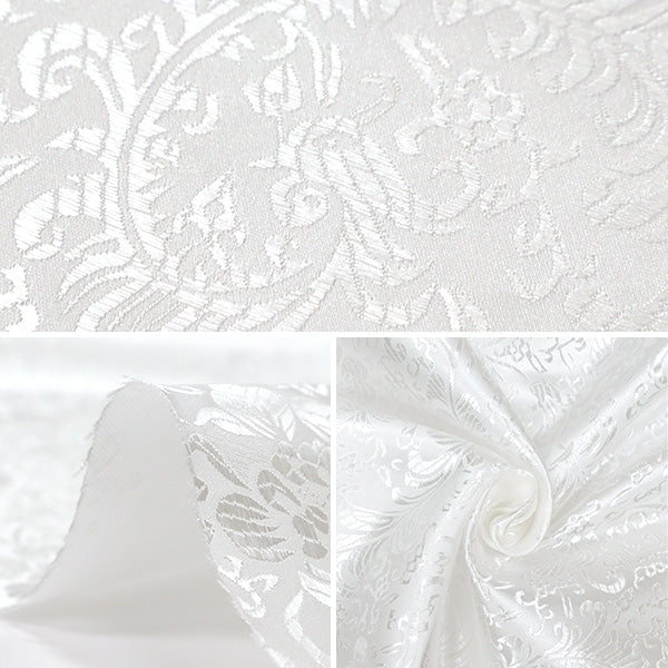 [From quantity 5] Fabric "Costume China Brocade Phoenix White Paces x Shiraito NDC8701-H03WW"